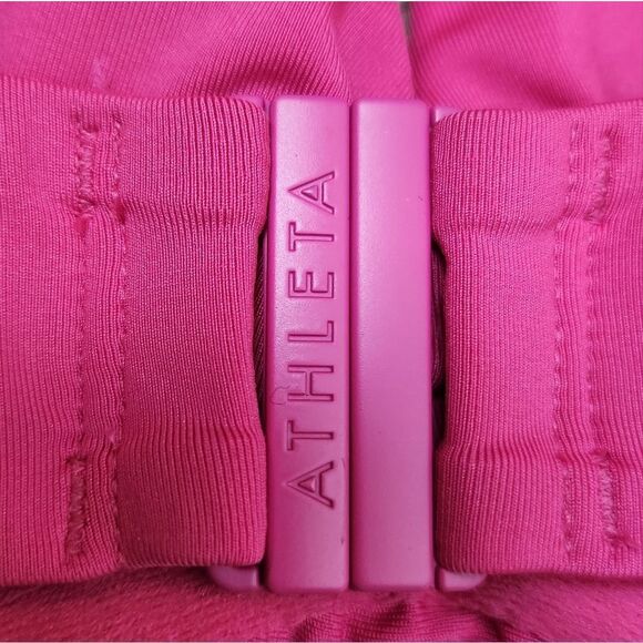 Athleta Square Neck  Swimwear Bikini Top Pink NWOT - Picture 8 of 11